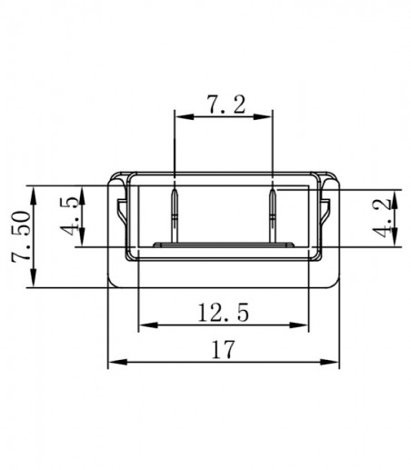Conector intermedio para tira LED FLEXGLOW 15W/m 12 mm  - Maslighting