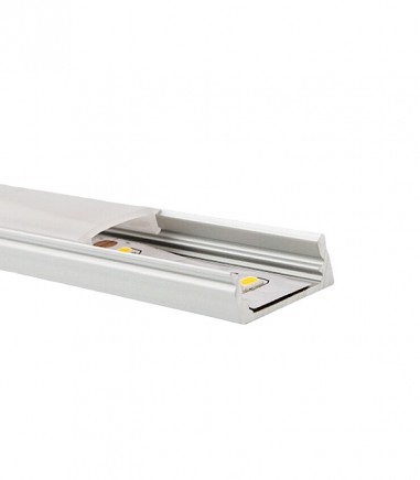 Perfil tira LED superficie bajo 8 mm 2 metros aluminio - Maslighting