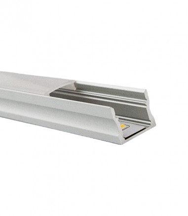 Perfil tira LED superficie alto 15 mm 2 metros aluminio - Maslighting