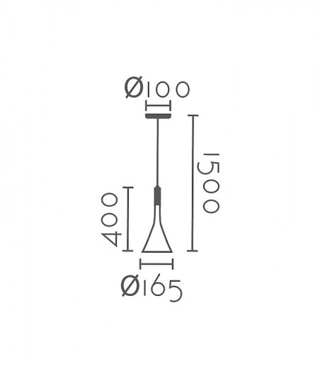 Dimensiones Lámpara colgante escayola MD4622-WH - Ineslam