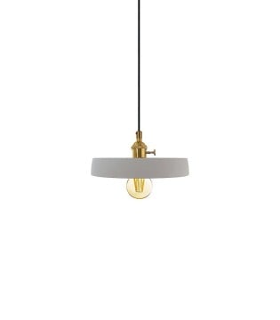 Lámpara colgante cemento + metal CM5041 Ø21 - Ineslam