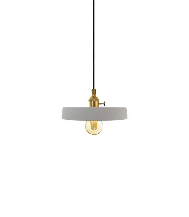 Lámpara colgante cemento + metal CM5041 Ø21 - Ineslam