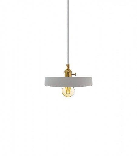 Lámpara colgante cemento + metal CM5041 Ø21 - Ineslam