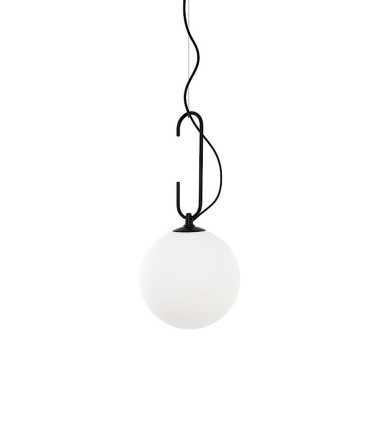 Lámpara colgante globo blanco Ø30cm MD2413-BK - Ineslam