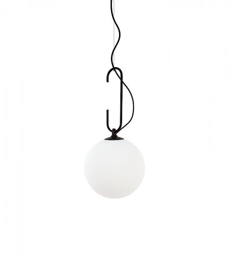 Lámpara colgante globo blanco Ø30cm MD2413-BK - Ineslam
