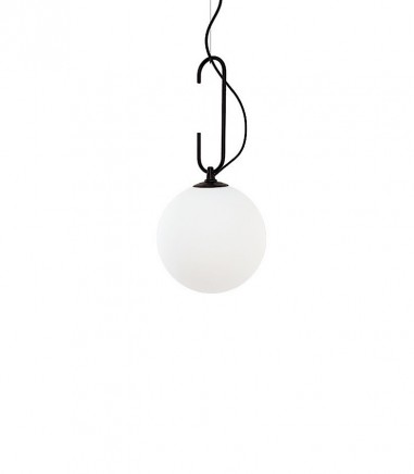 Lámpara colgante globo blanco Ø30cm MD2413-BK - Ineslam