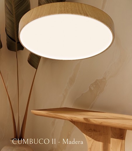 Plafón techo madera CUMBUCO II LED CCT - Mantra