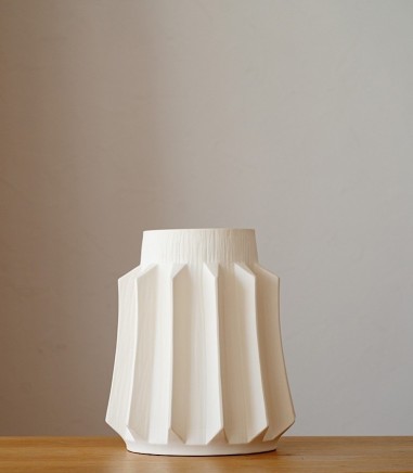 Jarrón decorativo cerámica Grecia blanco - VP Interiorismo