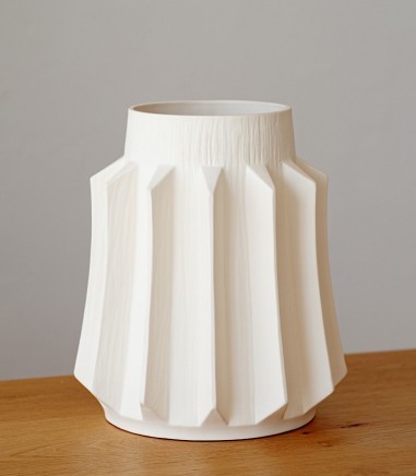Jarrón decorativo cerámica Grecia blanco - VP Interiorismo