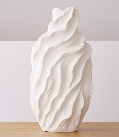 Jarrón decorativo cerámica col. Nova blanco alto - VP Interiorismo