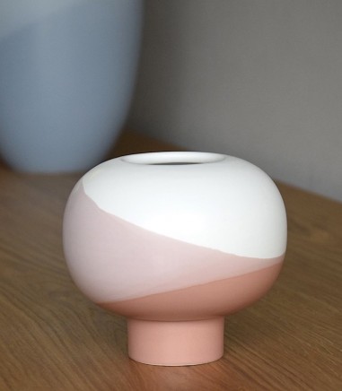 Jarrón  decorativo cerámica rosa mini - VP Interiorismo