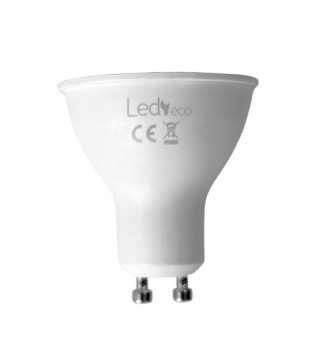 Bombilla dicroica GU10 LED eco con mucha luz 9W
