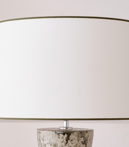 Lámpara de mesa cerámica Musgo con pantalla - VP Interiorismo