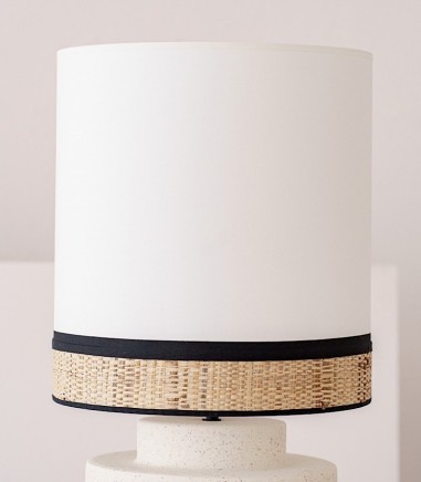 Lámpara de mesa cerámica Soho blanco - VP Interiorismo