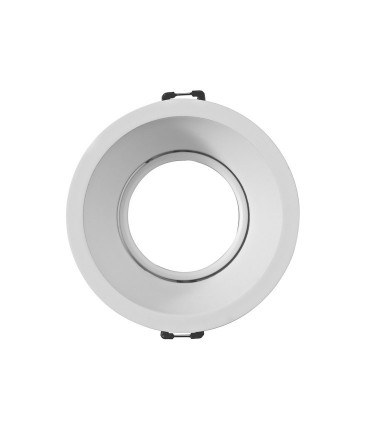 Aro Redondo Empotrable orientable COMFORT GU10 Blanco Mate Mantra