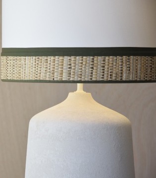 Lámpara de mesa cerámica Cíes con pantalla - VP Interiorismo 2