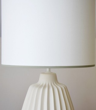 Lámpara de mesa cerámica Domo blanco mate - VP Interiorismo 2