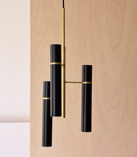 Lámpara techo Sinxela metal negro mate - VP Interiorismo
