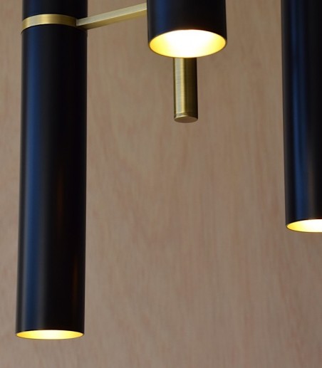 Lámpara techo Sinxela metal negro mate - VP Interiorismo