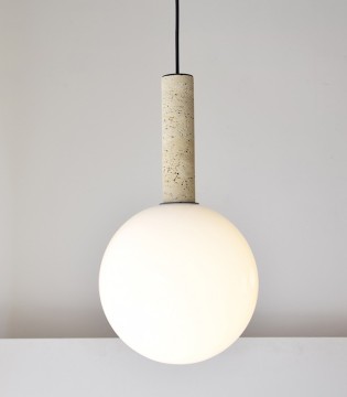 Lámpara techo Formas vidrio mármol bola - VP Interiorismo