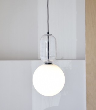 Lámpara techo bola vidrio LED - VP Interiorismo