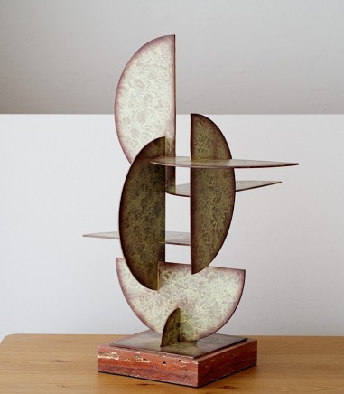 Escultura abstracción N3 tonos cálidos - VP Interiorismo