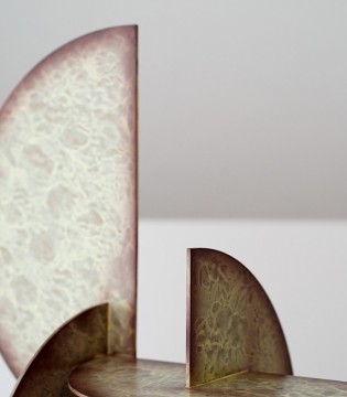 Escultura abstracción N3 tonos cálidos - VP Interiorismo 2