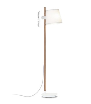 Lámpara de pie madera nórdica ML2241-WH - Ineslam 2