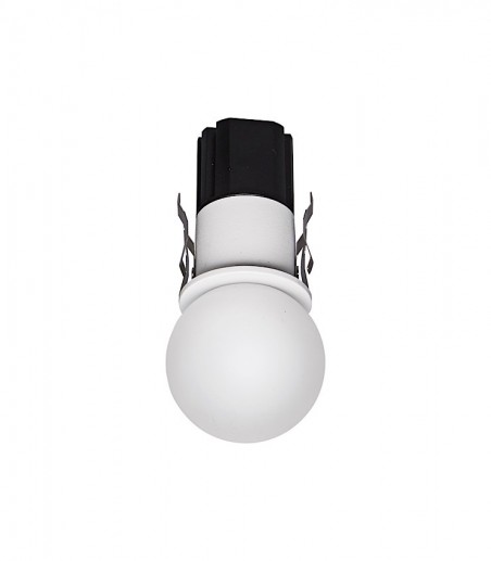 Foco empotrable globo decorativo Bead 7W blanco Ø50 - Mantra