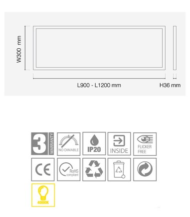 Plafón de techo UltraSLIM LED...