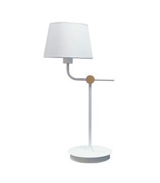 Lámpara de mesita de noche  c/pantalla Solor blanco 2