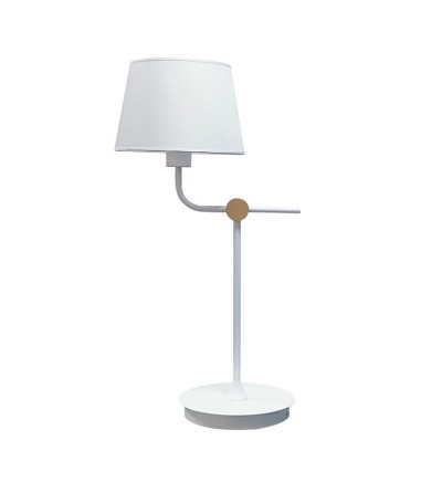 Lámpara de mesa c/pantalla Solor blanco