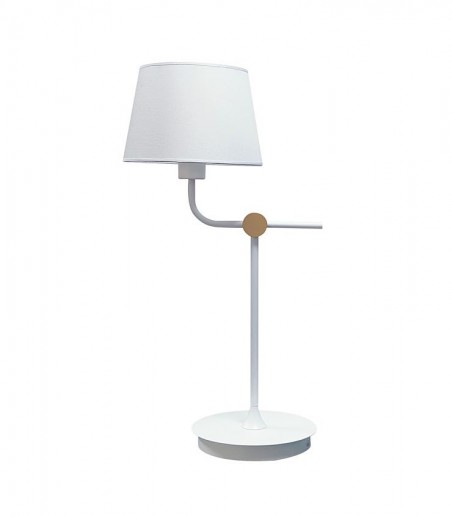 Lámpara de mesa c/pantalla Solor blanco