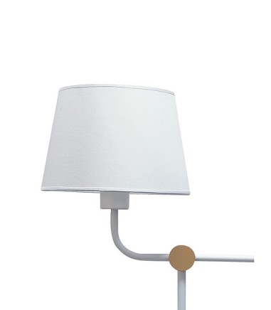 Detalle Lámpara de mesa c/pantalla Solor blanco