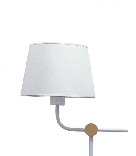 Detalle Lámpara de mesa c/pantalla Solor blanco