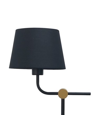 Lámpara de mesa c/pantalla Solor negro