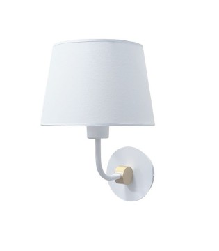 Aplique pared con pantalla Solor blanco