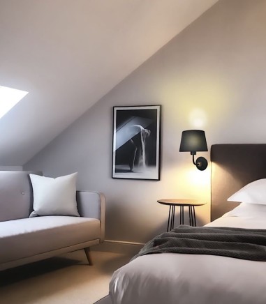 Aplique pared con pantalla Solor negro