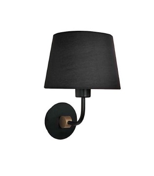 Aplique pared con pantalla Solor negro