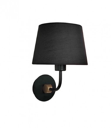 Aplique pared con pantalla Solor negro