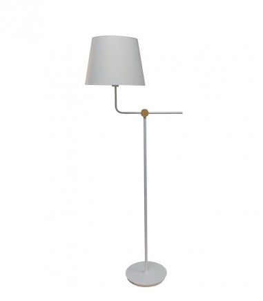 Lámpara de pie con pantalla Solor blanco