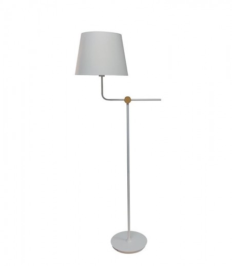 Lámpara de pie con pantalla Solor blanco