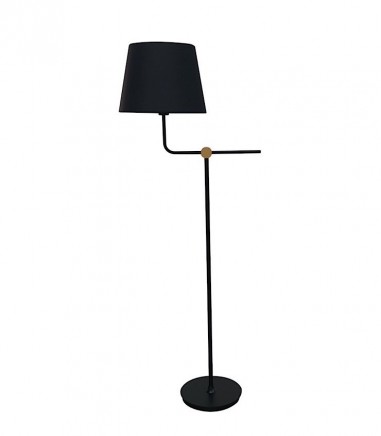 Lámpara de pie con pantalla Solor negro