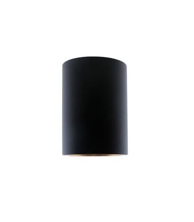 Foco superficie cilíndrico negro Neil Ø60X85 mm GU10