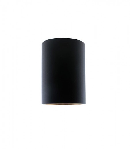 Foco superficie cilíndrico negro Neil Ø60X85 mm GU10