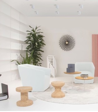 Foco superficie cilíndrico Neil blanco Ø60X85 mm GU10 2