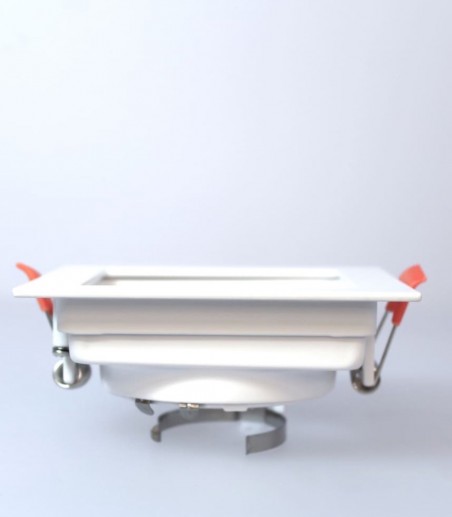 Foco Empotrable GU10 blanco cuadrado Akrah 100x100 mm