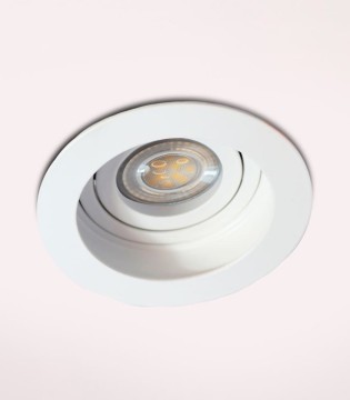 Foco empotrable GU10 blanco redondo Akrah Ø100mm 2