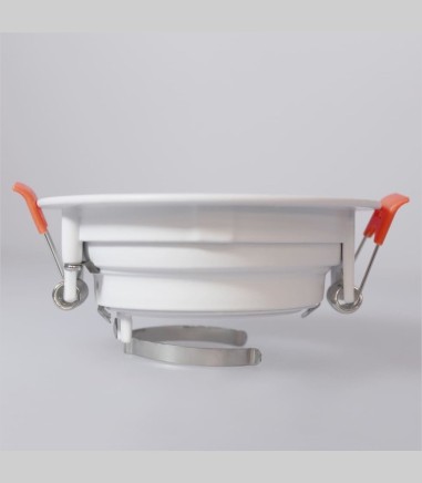Foco empotrable GU10 blanco redondo Akrah Ø100mm