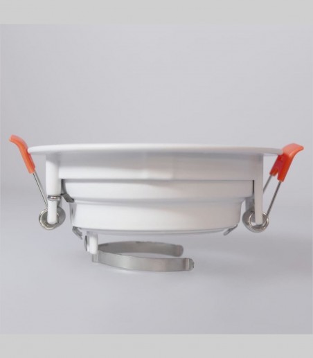 Foco empotrable GU10 blanco redondo Akrah Ø100mm